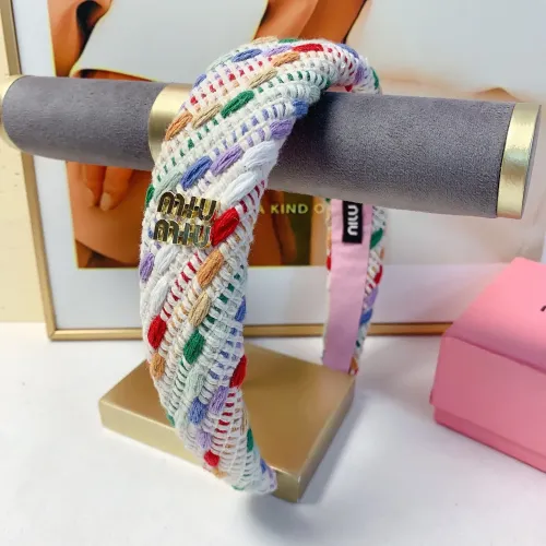 Cheap MIU MIU Headband For Women #1413724 Replica Wholesale [$25.00 USD] [ITEM#1413724] on Replica MIU MIU Headband