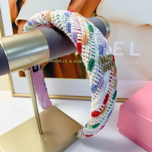Cheap MIU MIU Headband For Women #1413724 Replica Wholesale [$25.00 USD] [ITEM#1413724] on Replica MIU MIU Headband