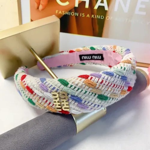 Cheap MIU MIU Headband For Women #1413724 Replica Wholesale [$25.00 USD] [ITEM#1413724] on Replica MIU MIU Headband