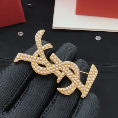 Cheap Yves Saint Laurent Brooches For Women #1414369 Replica Wholesale [$29.00 USD] [ITEM#1414369] on Replica Yves Saint Laurent Brooches