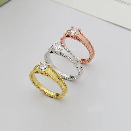 Cheap Van Cleef &amp; Arpels Rings In Rose Gold For Women #1414441 Replica Wholesale [$25.00 USD] [ITEM#1414441] on Replica Van Cleef &amp; Arpels Rings
