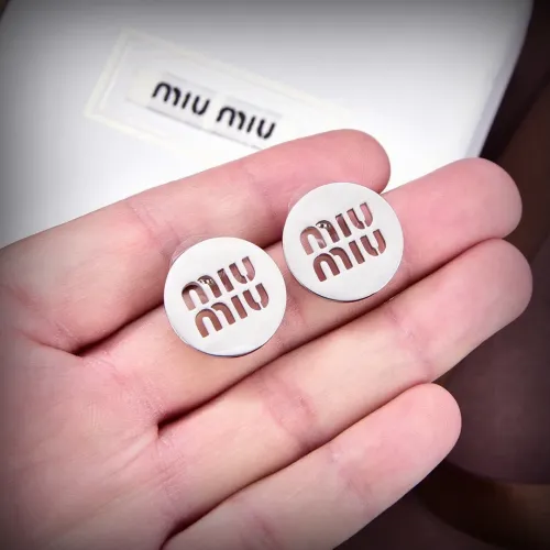 Cheap MIU MIU Earrings For Women #1414560 Replica Wholesale [$25.00 USD] [ITEM#1414560] on Replica MIU MIU Earrings