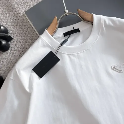 Cheap Prada T-Shirts Short Sleeved For Unisex #1414593 Replica Wholesale [$42.00 USD] [ITEM#1414593] on Replica Prada T-Shirts