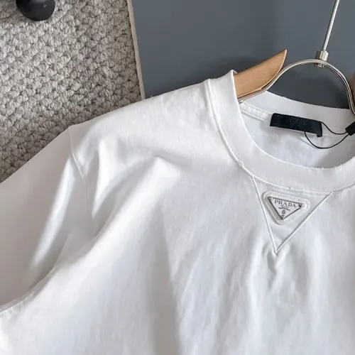 Cheap Prada T-Shirts Short Sleeved For Unisex #1414597 Replica Wholesale [$42.00 USD] [ITEM#1414597] on Replica Prada T-Shirts