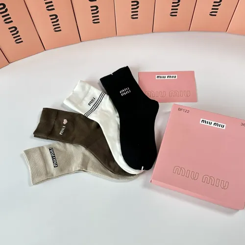 Cheap MIU MIU Socks #1414851 Replica Wholesale [$29.00 USD] [ITEM#1414851] on Replica MIU MIU Socks
