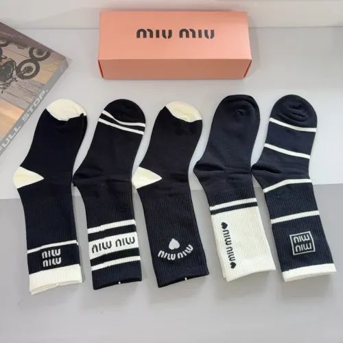 Cheap MIU MIU Socks #1414871 Replica Wholesale [$29.00 USD] [ITEM#1414871] on Replica MIU MIU Socks