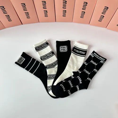 Cheap MIU MIU Socks #1414888 Replica Wholesale [$29.00 USD] [ITEM#1414888] on Replica MIU MIU Socks