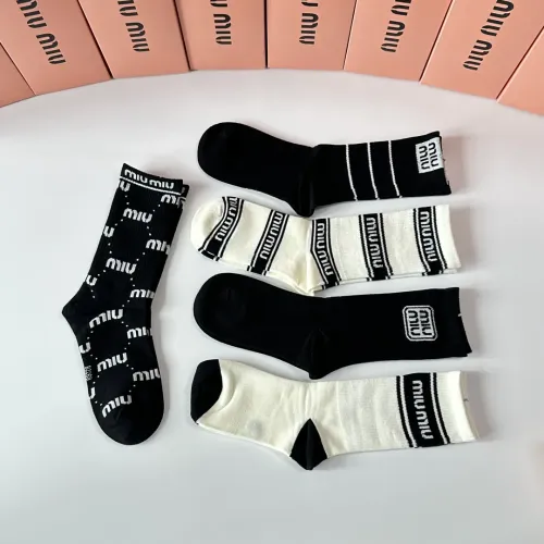 Cheap MIU MIU Socks #1414888 Replica Wholesale [$29.00 USD] [ITEM#1414888] on Replica MIU MIU Socks