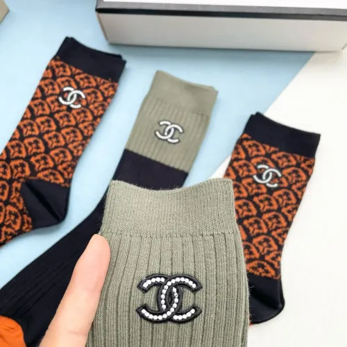 Cheap Chanel Socks #1414970 Replica Wholesale [$32.00 USD] [ITEM#1414970] on Replica Chanel Socks