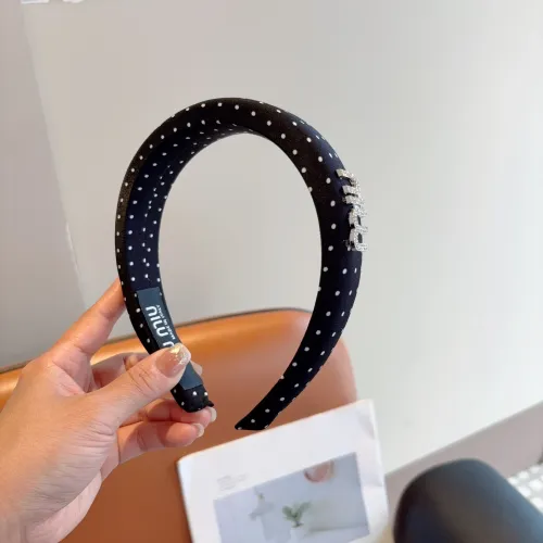 Cheap MIU MIU Headband For Women #1415019 Replica Wholesale [$27.00 USD] [ITEM#1415019] on Replica MIU MIU Headband