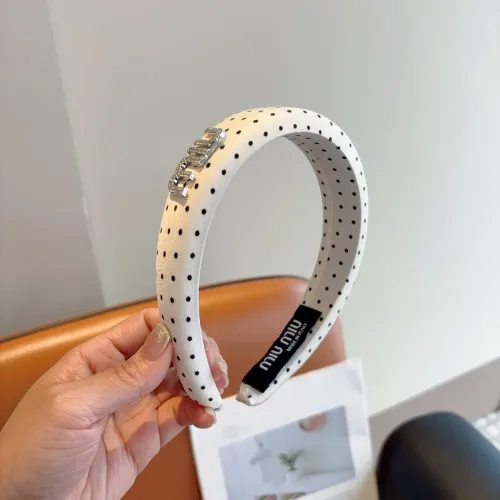 Cheap MIU MIU Headband For Women #1415020 Replica Wholesale [$27.00 USD] [ITEM#1415020] on Replica MIU MIU Headband