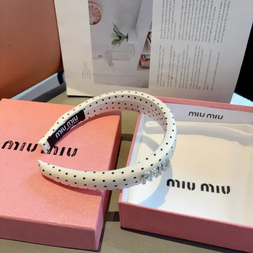 Cheap MIU MIU Headband For Women #1415020 Replica Wholesale [$27.00 USD] [ITEM#1415020] on Replica MIU MIU Headband