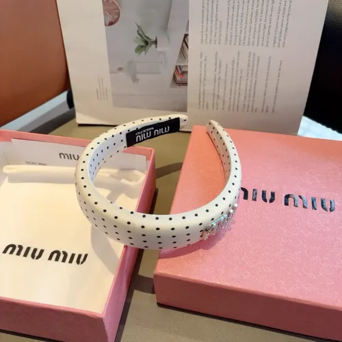 Cheap MIU MIU Headband For Women #1415020 Replica Wholesale [$27.00 USD] [ITEM#1415020] on Replica MIU MIU Headband