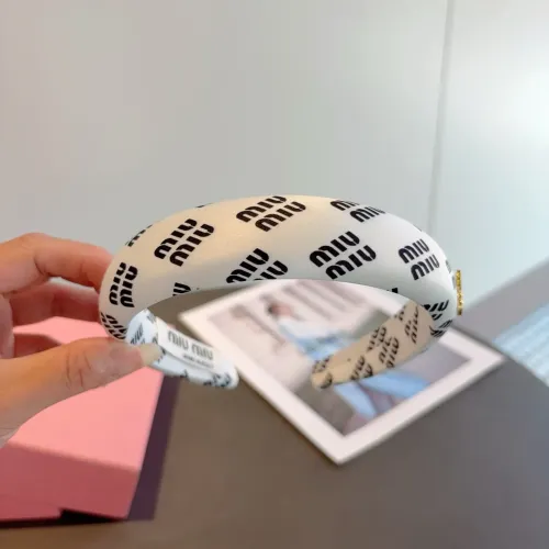 Cheap MIU MIU Headband For Women #1415044 Replica Wholesale [$27.00 USD] [ITEM#1415044] on Replica MIU MIU Headband