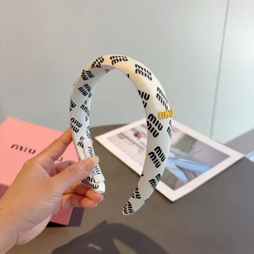 Cheap MIU MIU Headband For Women #1415044 Replica Wholesale [$27.00 USD] [ITEM#1415044] on Replica MIU MIU Headband