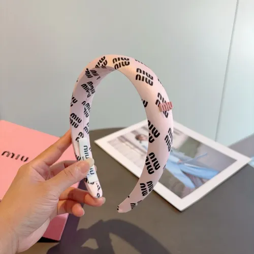 Cheap MIU MIU Headband For Women #1415045 Replica Wholesale [$27.00 USD] [ITEM#1415045] on Replica MIU MIU Headband