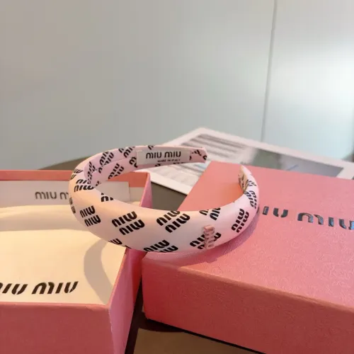 Cheap MIU MIU Headband For Women #1415045 Replica Wholesale [$27.00 USD] [ITEM#1415045] on Replica MIU MIU Headband