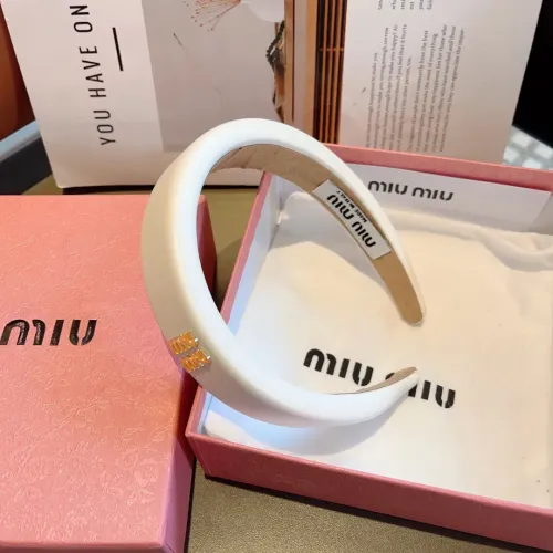 Cheap MIU MIU Headband For Women #1415153 Replica Wholesale [$27.00 USD] [ITEM#1415153] on Replica MIU MIU Headband