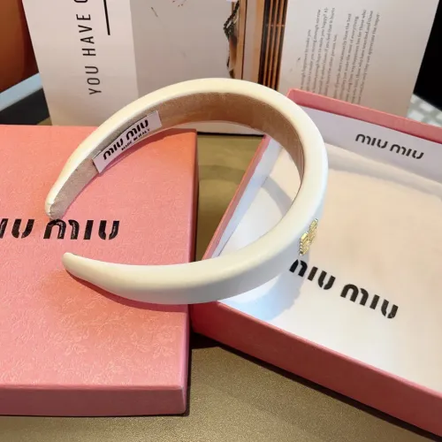 Cheap MIU MIU Headband For Women #1415153 Replica Wholesale [$27.00 USD] [ITEM#1415153] on Replica MIU MIU Headband