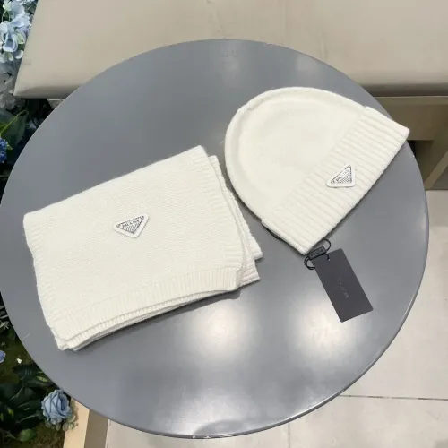 Cheap Prada Hat and Scarf Set #1415786 Replica Wholesale [$64.00 USD] [ITEM#1415786] on Replica Prada Hat and Scarf and Glove Set