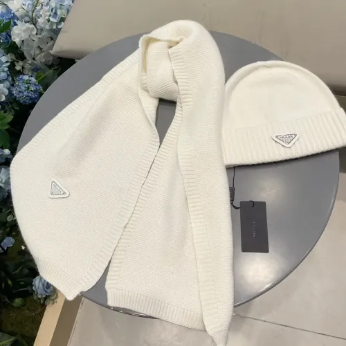Cheap Prada Hat and Scarf Set #1415786 Replica Wholesale [$64.00 USD] [ITEM#1415786] on Replica Prada Hat and Scarf and Glove Set
