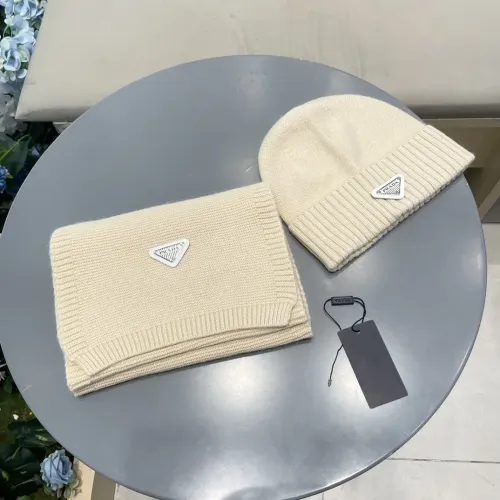 Cheap Prada Hat and Scarf Set #1415787 Replica Wholesale [$64.00 USD] [ITEM#1415787] on Replica Prada Hat and Scarf and Glove Set
