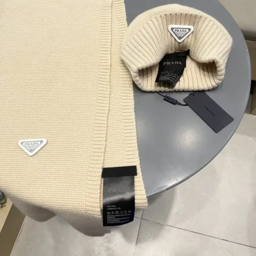 Cheap Prada Hat and Scarf Set #1415787 Replica Wholesale [$64.00 USD] [ITEM#1415787] on Replica Prada Hat and Scarf and Glove Set