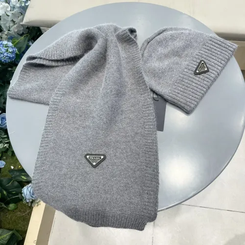 Cheap Prada Hat and Scarf Set #1415789 Replica Wholesale [$64.00 USD] [ITEM#1415789] on Replica Prada Hat and Scarf and Glove Set