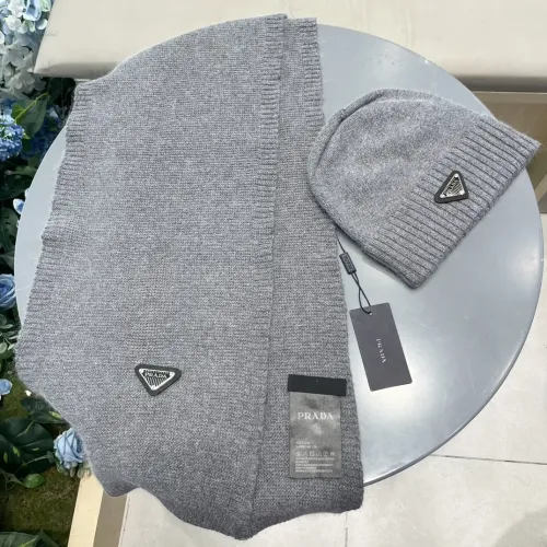 Cheap Prada Hat and Scarf Set #1415789 Replica Wholesale [$64.00 USD] [ITEM#1415789] on Replica Prada Hat and Scarf and Glove Set