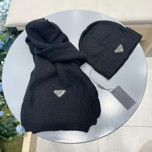 Cheap Prada Hat and Scarf Set #1415790 Replica Wholesale [$64.00 USD] [ITEM#1415790] on Replica Prada Hat and Scarf and Glove Set