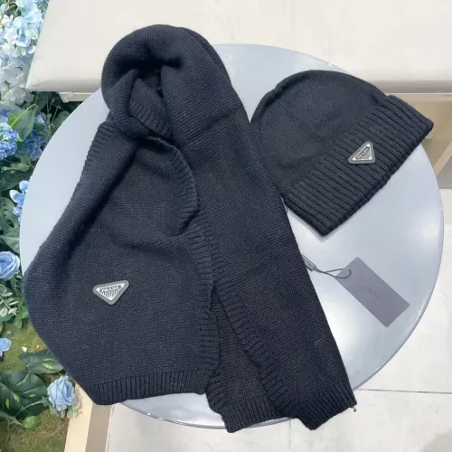 Cheap Prada Hat and Scarf Set #1415790 Replica Wholesale [$64.00 USD] [ITEM#1415790] on Replica Prada Hat and Scarf and Glove Set