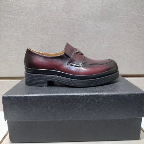 Cheap Prada Leather Shoes For Men #1416029 Replica Wholesale [$98.00 USD] [ITEM#1416029] on Replica Prada Leather Shoes