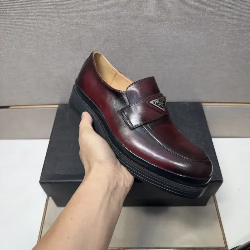 Cheap Prada Leather Shoes For Men #1416029 Replica Wholesale [$98.00 USD] [ITEM#1416029] on Replica Prada Leather Shoes
