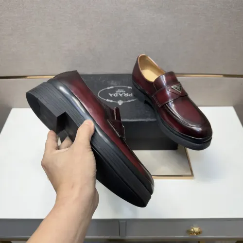 Cheap Prada Leather Shoes For Men #1416029 Replica Wholesale [$98.00 USD] [ITEM#1416029] on Replica Prada Leather Shoes
