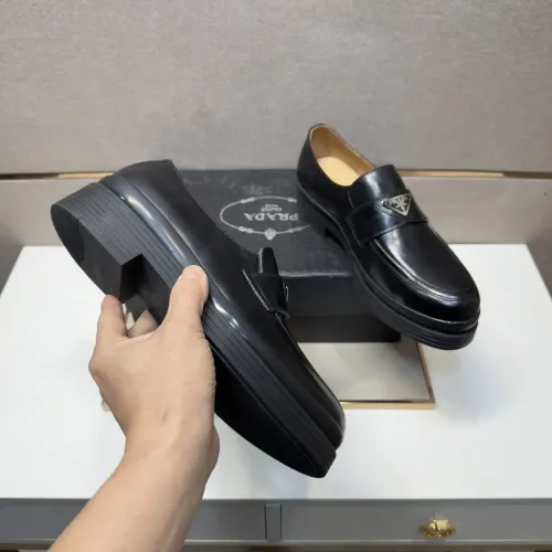 Cheap Prada Leather Shoes For Men #1416031 Replica Wholesale [$98.00 USD] [ITEM#1416031] on Replica Prada Leather Shoes