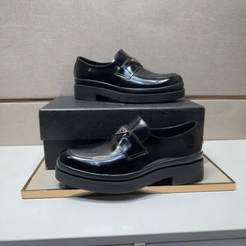Cheap Prada Leather Shoes For Men #1416032 Replica Wholesale [$98.00 USD] [ITEM#1416032] on Replica Prada Leather Shoes