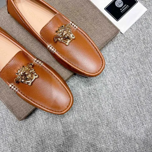 Cheap Versace Leather Shoes For Men #1416054 Replica Wholesale [$85.00 USD] [ITEM#1416054] on Replica Versace Leather Shoes