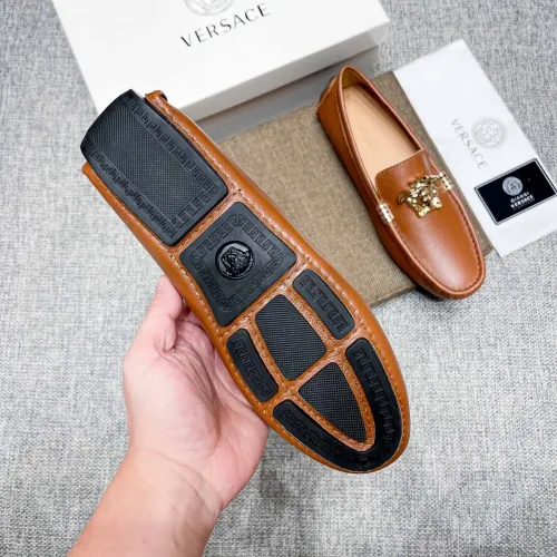 Cheap Versace Leather Shoes For Men #1416054 Replica Wholesale [$85.00 USD] [ITEM#1416054] on Replica Versace Leather Shoes