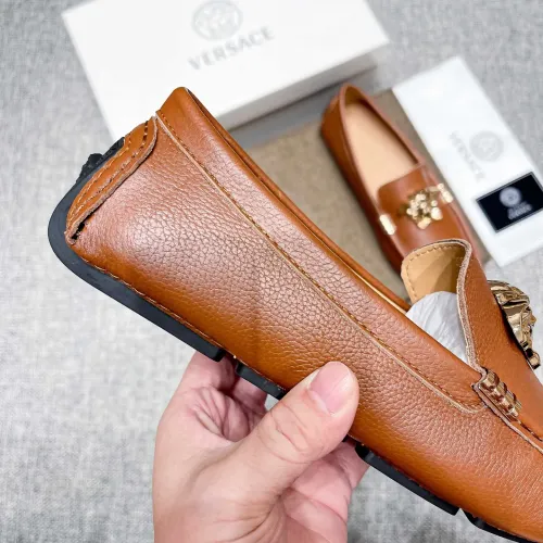 Cheap Versace Leather Shoes For Men #1416054 Replica Wholesale [$85.00 USD] [ITEM#1416054] on Replica Versace Leather Shoes