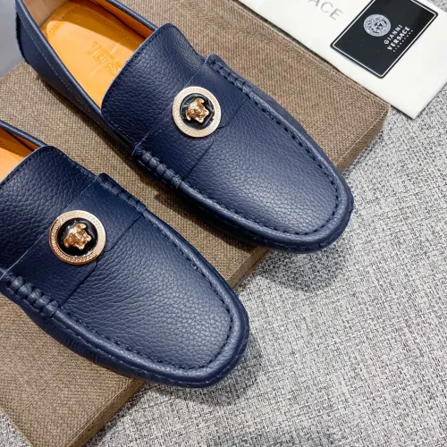 Cheap Versace Leather Shoes For Men #1416055 Replica Wholesale [$85.00 USD] [ITEM#1416055] on Replica Versace Leather Shoes