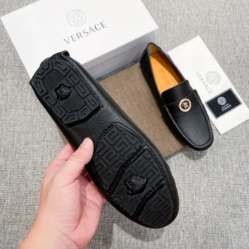 Cheap Versace Leather Shoes For Men #1416056 Replica Wholesale [$85.00 USD] [ITEM#1416056] on Replica Versace Leather Shoes