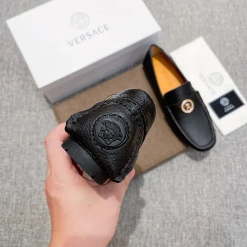 Cheap Versace Leather Shoes For Men #1416056 Replica Wholesale [$85.00 USD] [ITEM#1416056] on Replica Versace Leather Shoes