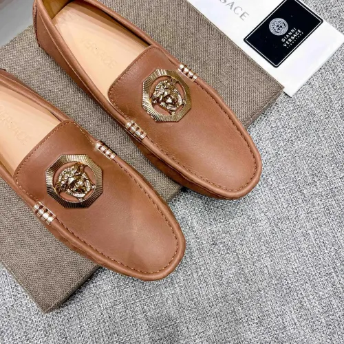 Cheap Versace Leather Shoes For Men #1416057 Replica Wholesale [$85.00 USD] [ITEM#1416057] on Replica Versace Leather Shoes