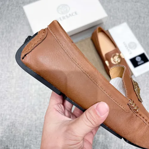 Cheap Versace Leather Shoes For Men #1416057 Replica Wholesale [$85.00 USD] [ITEM#1416057] on Replica Versace Leather Shoes