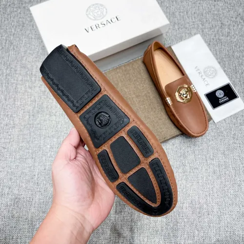 Cheap Versace Leather Shoes For Men #1416057 Replica Wholesale [$85.00 USD] [ITEM#1416057] on Replica Versace Leather Shoes