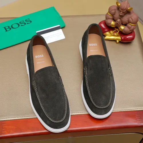 Cheap Boss Leather Shoes For Men #1416088 Replica Wholesale [$85.00 USD] [ITEM#1416088] on Replica Boss Leather Shoes