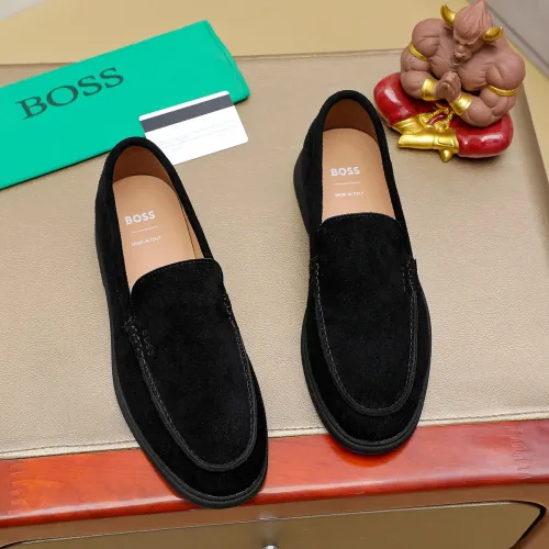 Cheap Boss Leather Shoes For Men #1416089 Replica Wholesale [$85.00 USD] [ITEM#1416089] on Replica Boss Leather Shoes