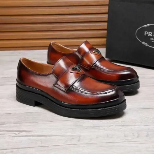 Cheap Prada Leather Shoes For Men #1416115 Replica Wholesale [$100.00 USD] [ITEM#1416115] on Replica Prada Leather Shoes