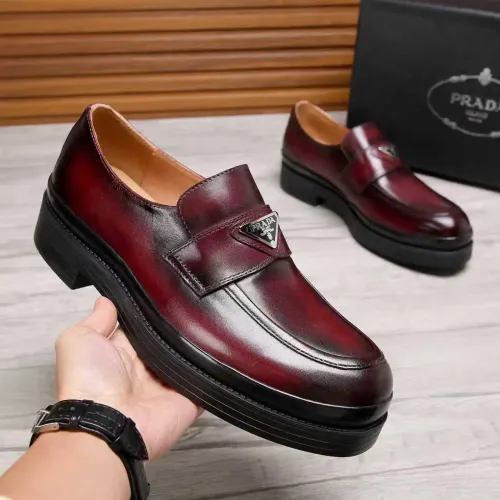 Cheap Prada Leather Shoes For Men #1416117 Replica Wholesale [$100.00 USD] [ITEM#1416117] on Replica Prada Leather Shoes