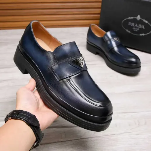 Cheap Prada Leather Shoes For Men #1416118 Replica Wholesale [$100.00 USD] [ITEM#1416118] on Replica Prada Leather Shoes